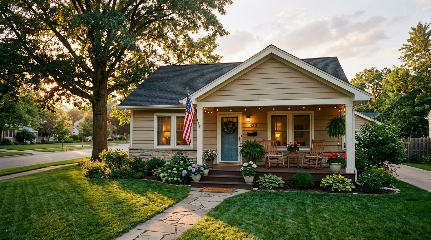 Exterior of a welcoming residential home